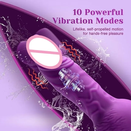 9.29 Inch Realistic Dildos Thrusting Dildo Vibrator G-Spot Anal Stimulation 10 Vibrating Modes Adult Toys Sex Toys for Women Men