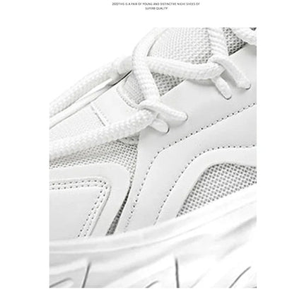 Men's Thick Sole Sport Shoes Simple Fashionable Casual Sneaker High Quality Rubber Plastic Male Athletic Shoes Chunky Sneakers