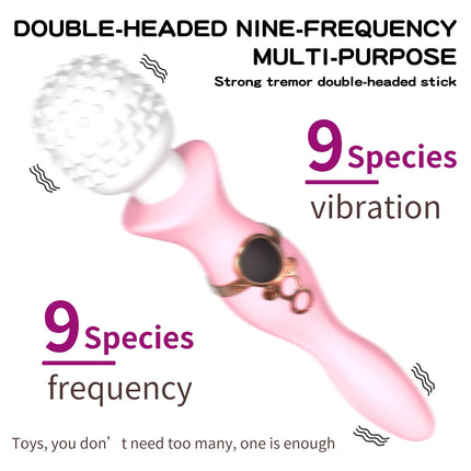 New Sex Toys Dildo Powerful Vibrator for Women AV Magic Wand G-spot Orgasm Masturbator Double Head Stimulation Vibrator