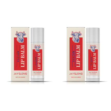 Tallow Lip Balm Ultra Nourishing Non-Greasy Softening Fade Lip Lines Remove Dark Anti-Cracking Moisturizing Lip Care