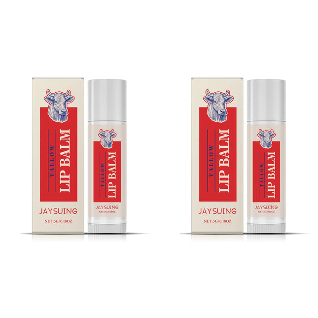 Tallow Lip Balm Ultra Nourishing Non-Greasy Softening Fade Lip Lines Remove Dark Anti-Cracking Moisturizing Lip Care