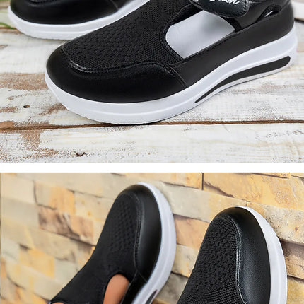 Designer Women Sneakers Wedge Tennis Shoes Red Blue Canvas Women Casual Shoes Ladies Platform Vulcanized Shoe Hollow Out Shoes