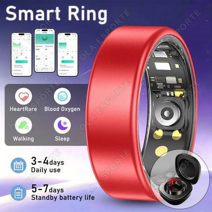 Various Colors Available Smart Ring Bluetooth Call Heart Rate Sleep Monitor Men Women Smartring Waterproof Health Sport Ring New
