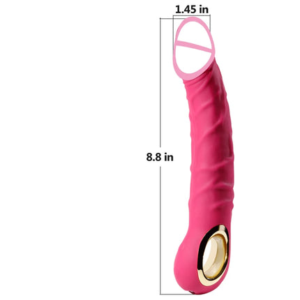 Realistic Dildo Vibrator G Spot with Female Stimulator Big Penis Anal Plug Adult Man Real Penis Sex Toys for Women 10 Modes