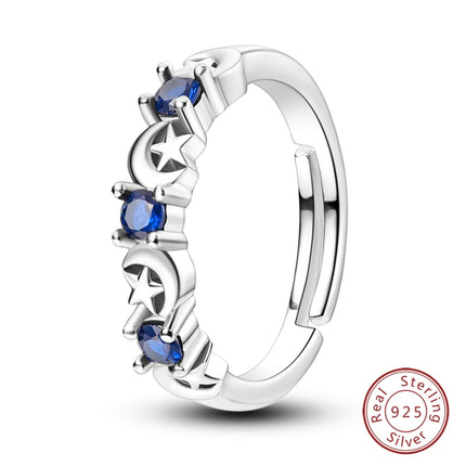 Adjustable Rings 925 Sterling Silver Mermaid Wing Dragon Sunflower Tulip Open Rings For Women Female Original Engagement Jewelry