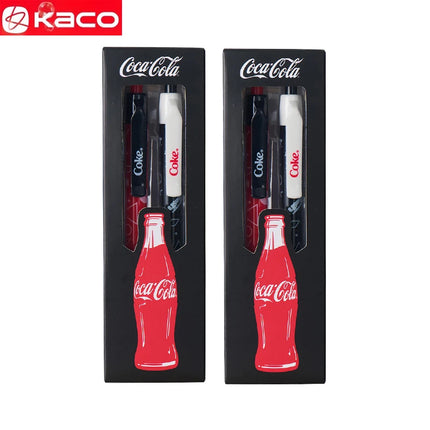 KACO Coca-Cola "Happy Bubbles" Gel Pen,Limited Teceflow Roller Pen 0.5mm Super Smooth ST Tip,Quick-Dry Ink For Journaling&Study