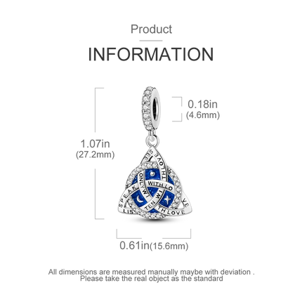 Charm Silver 925 Beads Blue Series Fit Bracelet Charms DIY Original Fashion  Pendants For Jewelry Maing