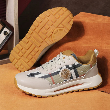 New Retro Light Luxury Fashionable Casual Shoes Shock-absorbing Elastic Sports Shoes Summer Lightweight Lace Up Walking Shoes