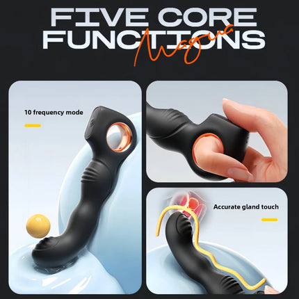 Male Prostate Massager Anal Vibrator G-Spot Stimulating Vibrating Butt Plug Gay Anal Toys Beginner Adult Toys