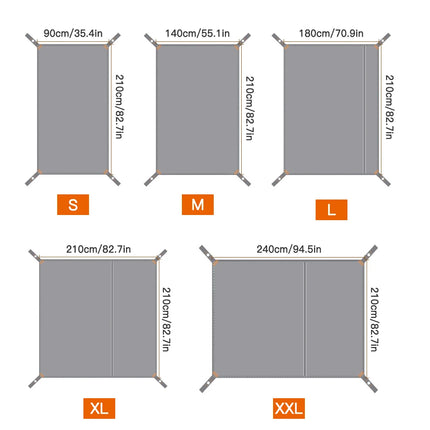 Waterproof Camping Tarp Thicken Picnic Mat Durable Beach Pad Multifunctional Footprint Sun Ground Sheet for Hiking Traveling