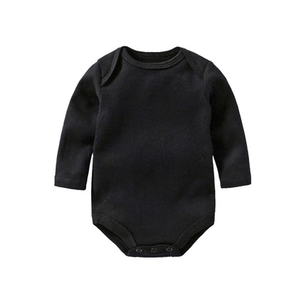 Baby Clothes 100% Cotton Long Sleeve Solid Baby Bodysuit for Boys Girls 0-24 Months Soft Unisex Onesie Romper Newborn Outfit