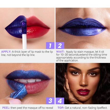 Wonderskin Peel Off Lip Stain Reveal Lasting Waterproof Pink Gloss Tint Transfer Proof Non-stick Cup Natural Cosmetics Wonder