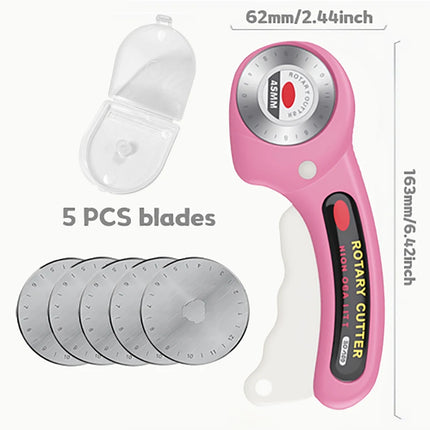 Rotary Cutter 45mm Card Paper Sewing Quilting Roller Fabric Cutting Tailor Scissors Tool Dress Clothes Making DIY Tool