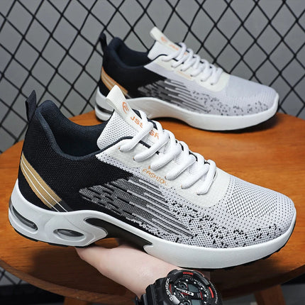 Ultralight Running Shoes for Men Casual Breathable Mesh Sneakers Anti-slip Fashion Solid Colour Men's Shoes Plus Size 47