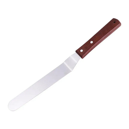Kitchen Gadgets Stainless Steel Butter Scraper 8 Inch Comfortable Grip Cake Icing Spatula Rust-proof Jam Spreader Bread
