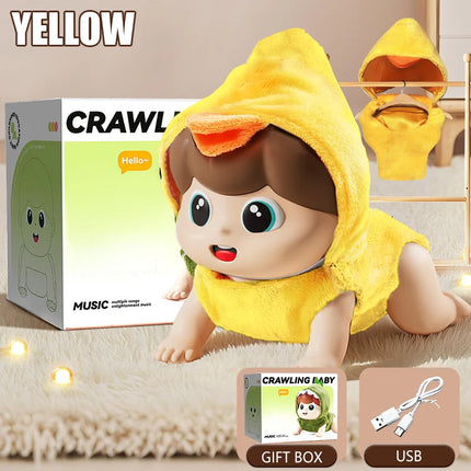 Electric Crawling Toys For Children Early Education with Sound Fun  Guide Crawling Music Learning Speaking 6 Months Kids Gifts