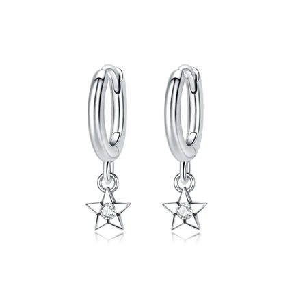 New 2026 Original 925 Sterling Silver Earrings For Women Piercing Hoop Love Heart Earings Rose Gold Wedding Gift Luxury Jewelry