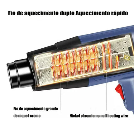 2000W 220V 127/220V Double Temperature Hot Air Gun