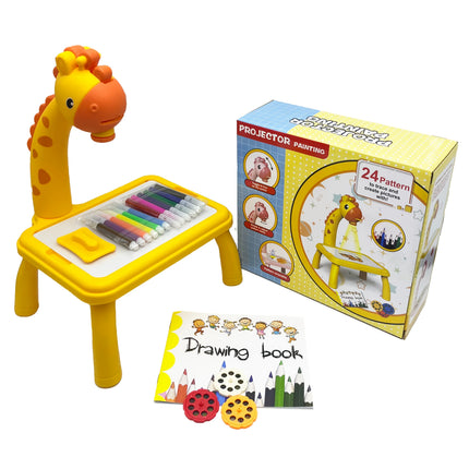 Kids' Drawing Table with Projection, Mini Multifunctional Educational Toy, Creative Painting Toy, Best Christmas Gift for teen