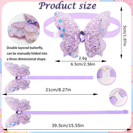 50PCS Dog Bowties Spring Summer Adjustable Pet Collars For Dogs Bow Ties Butterfly Small Puppy Bowknots Fashion Pet Supplies