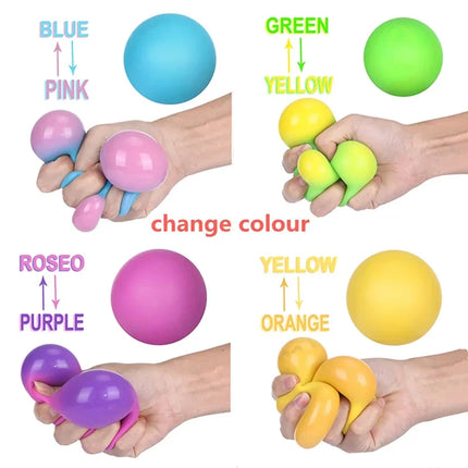 Slow Rising Stress Balls Fidget Toys for Adults Dough Squishy Balls Soft Sensory Calm Down Item for Classroom Autism ADHD