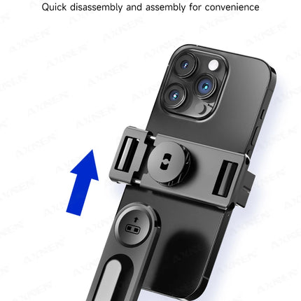 F16 Selfie Stick Tripod with 1708mm Long 8-Section Pole, Bluetooth Remote, 360° Rotation, 1/4 Interface, for Phone Camera Vlog