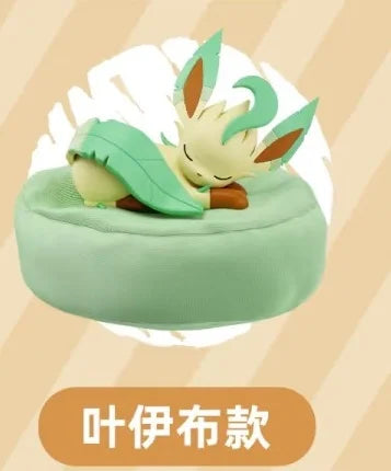 Original Pokemon Eevee Sleeping Position Series Blind Box Sylveon Umbreon Flareon Jolteon Anime Backpack Decoration Model Toy
