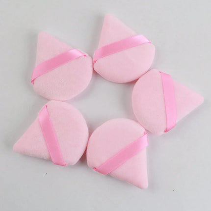 3/8/15/24Pcs Triangle Flocked Beauty Sponge Sets-Soft Fluffy Texture,for Face/Body Powder Puff&Cosmetic Blending Tools Assorted