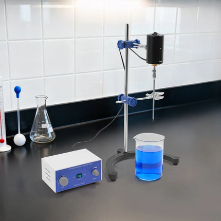 Electric Mixer, Overhead Stirrer 100W US Plug, 0-2800 RPM Adjustable Speed with Timer, 10L Capacity for Laboratory, Epoxy Resin Electric Stirrer Lab Equipment Liquid Lotion Cream Cosmetic Magnetic Stirrer Laboratory 110V