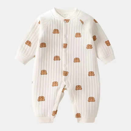 Autumn Baby Clothes Bodysuit&One Pieces Boys Girls Newborn Rompers Solid Color 100 Cotton 0-24M Long Sleeve Loungewear Outfit