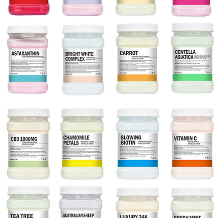 650g Enzyme Crystal Facial Mask Powder Carrot Soft Mask Powder Moisturizing Rose Petal Jelly Mask Mud Face Care Dropshipping
