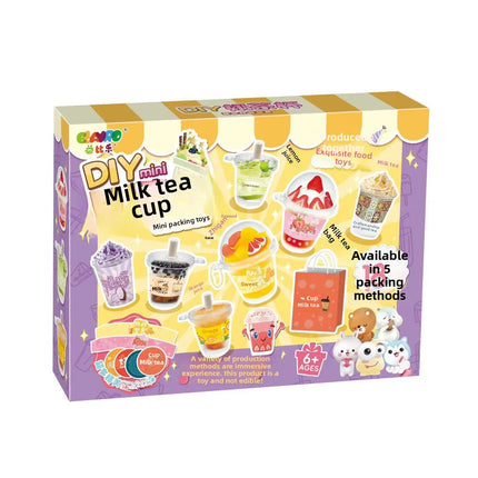 DIY Mini Milk Tea Cup, Packing Toy Set, Carry-on Play At Any Time, Decompression Toy Series
