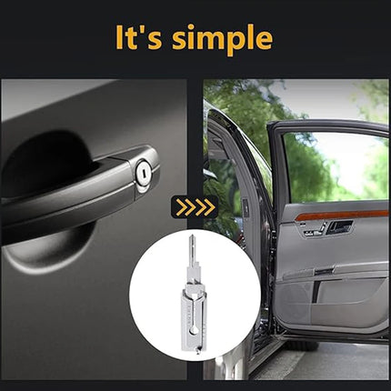 4-1Pcs SS001 Stainless Steel Precision Tool Key Decoder O-ring Pickup Kit Pickup Hand Tool Available Maintenance Repair Kit