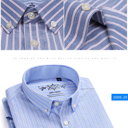 Classic fit cotton Full Casual shirts for men solid color long-sleeve plain shirt single pocket top soft slim fit formal clothes