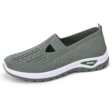 2025 New Mesh Women Vulcanized Shoes High Quality Women Sneakers Slip On Flats Shoes Women Loafers Plus Size 42 Walking Flat