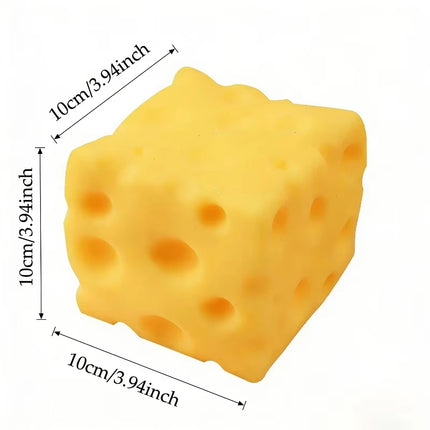 Giant Cheese Squeeze Toy Extra Large Size Cheese Squishy Fidget Toys Slow Rebound Shapeable Venting Ball for Adults Gifts