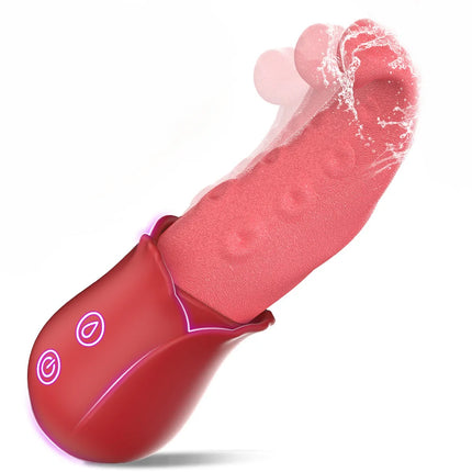 Sexy Adult Female Nipple Vagina Tongue Licking Vibrator Masturbation Tools Women Men Penetration Vagina Anal Soft Vibrator 18+