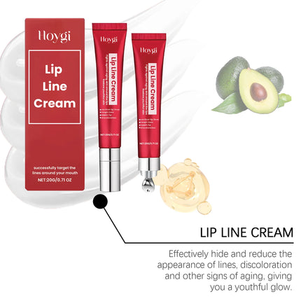 HOYGI Lip Line Cream Balm Long-lasting Hydration Prevent Cracking Reduce Lips Lines Smoothing Collagen Nourishing Repair Care