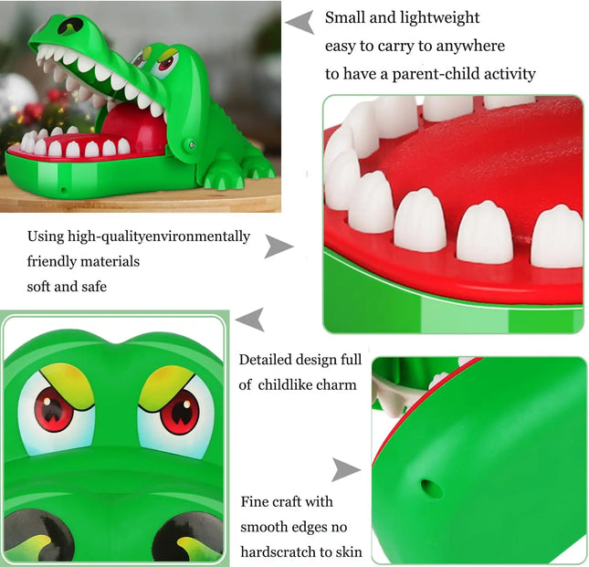 Crocodile Teeth Bite Finger Toys Multiplayer gaming party Prank Props Hand-biting Trick Decompression anti stress toy