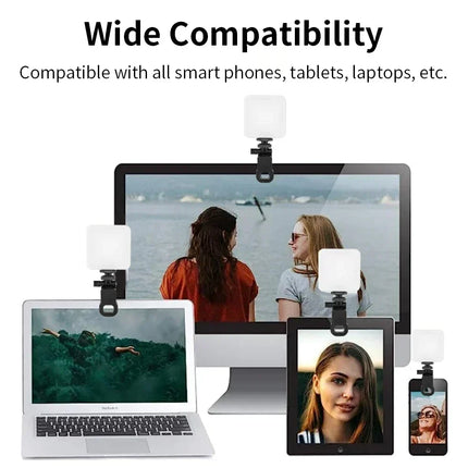 Selfie Light & Phone Light Clip for iPhone Phone LED Light for Selfies, Makeup, TikTok, Live Streaming & Video Conferencing