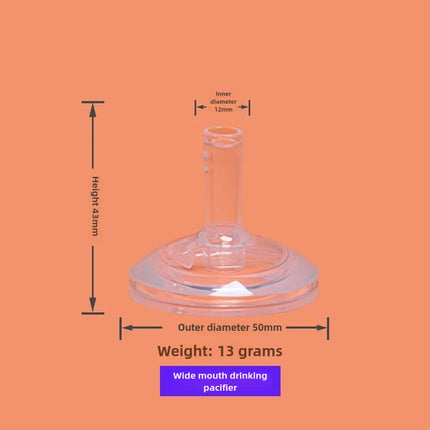Liquid Silicone Nipples Pacifier Baby Bottle Replacement Head Drinking Head Straw Can Put Gravity Ball 100% Bpa Free