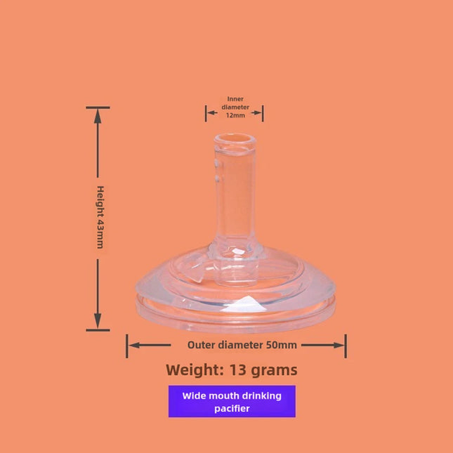 Liquid Silicone Nipples Pacifier Baby Bottle Replacement Head Drinking Head Straw Can Put Gravity Ball 100% Bpa Free