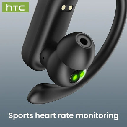 HTC NE61 Bluetooth Earphones Noise Reduction Sports Wireless Headphones AI Translator Heart Rate Monitor Earbuds