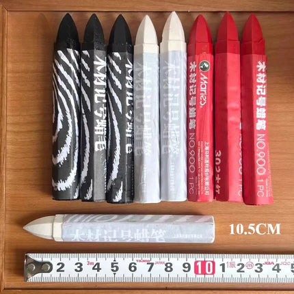 MARIE'S Wood Marking Crayons Industrial Wax Marking Crayons Scratch Resistant Crayons for Tires Metal Wood Glass Plastic