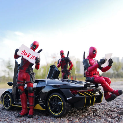 Hot Movie Marvel Deadpool spiderman Mini Figure Car Decoration Center Console Rearview Mirror Decor For home Accessories