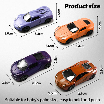 1:64 Alloy Racing Car Inertia Pull Back Toy with Temperature Sensitive Color Changing Magic Crash-Resistant Birthday Gift