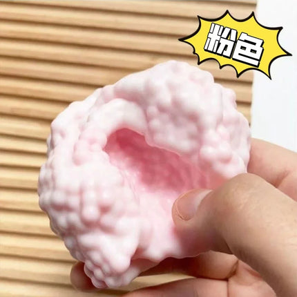 Cute Vacuum Squishy Squeeze Stress Ball Stress Relief Noisy Ball Desktop Squeeze Toy ASMR Anti-stress Sensory Fidget Toy
