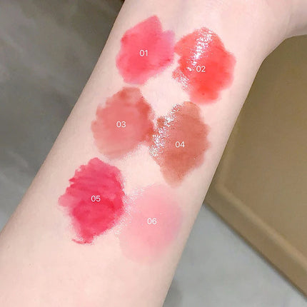 Shimmer Heart Jelly Lipstick Pen Hydrating Ice Rose Solid Lip Gloss Tinted Mirror Finish Water Gloss Pomelo Lip Balm Cosmetics