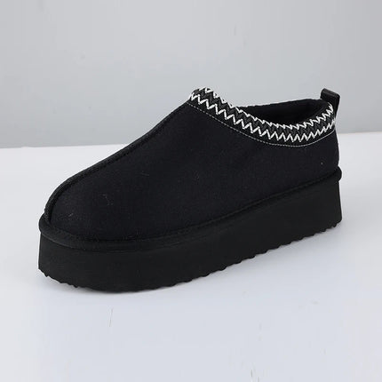 Smile Winter Fuzzy Women Shoes Classic Brand Suede Women Slippers Outdoor Fuzzy Antiskid Shoes Women Indoor Fluffy House Shoes