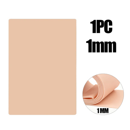 Silicone Tattoo Practice Skin 1/2/3mm Thick Double Side Tattoo Fake Skin Synthetic Leather Permanent Makeup Tattoo Skin